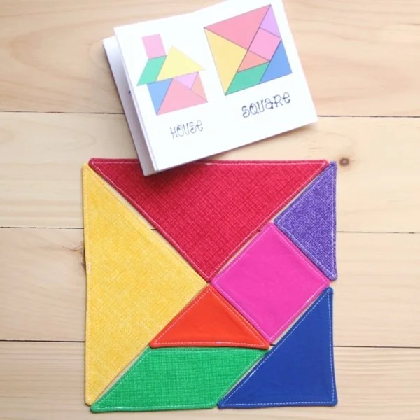 Fabric Tangram Puzzle PDF Sewing Pattern — Crafty Staci